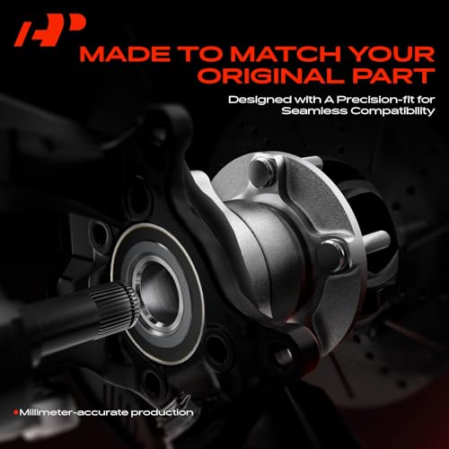 A-Premium 2 x Front Wheel Bearing and Hub Assembly for Chevy GMC Cadillac - Silverado 1500, Sierra 1500, Suburban, Yukon, Escalade, XTS, 4WD Only & with ABS & 6-Lug