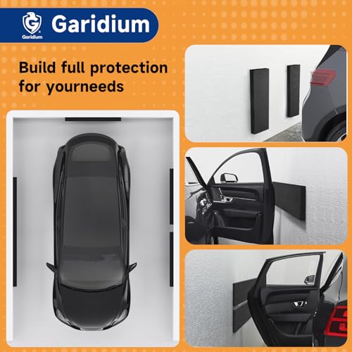 Garidium Garage Wall Protector - Heavy Duty Self-Adhesive Foam Bumpers for Car Door Dings, Furniture & Bike Scratches | Tool-Free Installation, Extreme Durability (2)