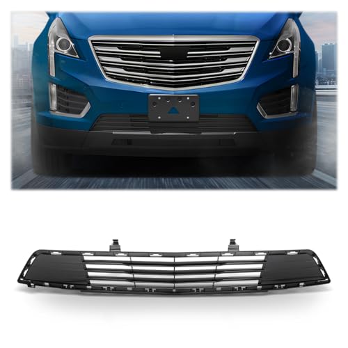 PIT66 Front Bumper Grille Fit Cadillac XT5 2017-2019 Black