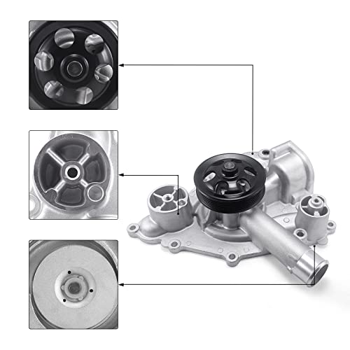 AULINK AW6653 Water Pump 68346915AA OE Replacement For 2011-2020 Chrysler 300 Dodge Challenger Charger Durango Jeep Grand Cherokee HEMI 5.7L 6.4L