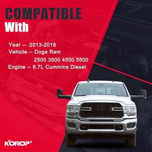 6.7 Cummins Fuel Filter Water Separator Set For 2013-2018 Dodge Ram 2500 3500 4500 5500 6.7L Cummins Turbo Diesel Engines, Replaces# 68197867AA 68157291AA