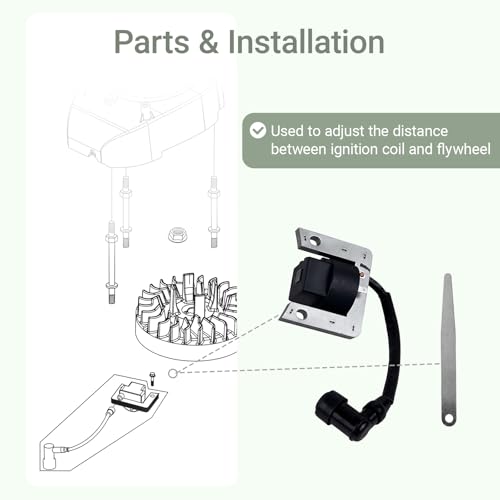 YAMAKATO Ignition Coil Part For Harbor Freight Predator 173cc Engine 5.5hp Vertical Shaft Engine 69731 71413 Lawn Mower