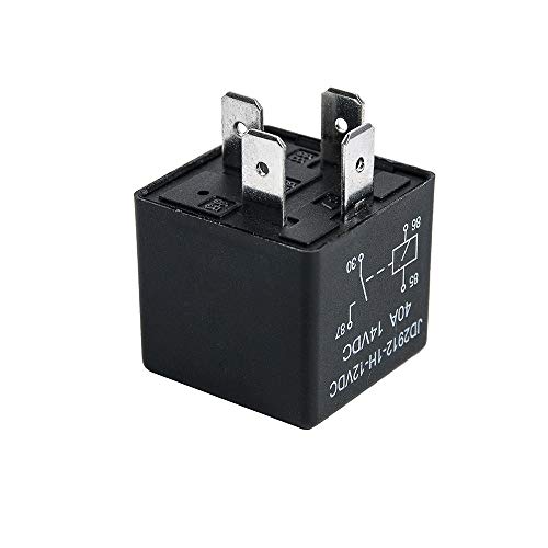 YiePhiot 2 Pack Car Relay 4 Pin 12V 40 Amp