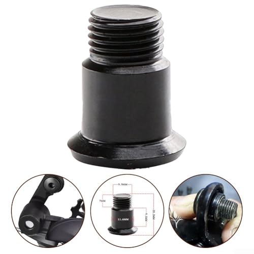 Rear Derailleur Mounting Bolt for TZ50, Aluminum Bicycle Gear Hanger Fixing Screw, Black Transmission Bike Replacement Part for Cycling Drivetrain