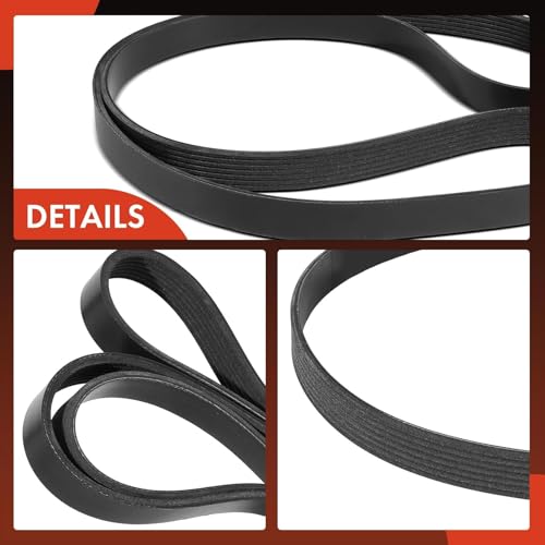 A-Premium 69.01 Inch Engine Serpentine Drive Belt Compatible with Honda & Acura Cars - CR-V CRV 2007-2009, TSX 2004-2008 - 2.4L, Gas Only, Replace 38920RBBE03, 38920RBBE02