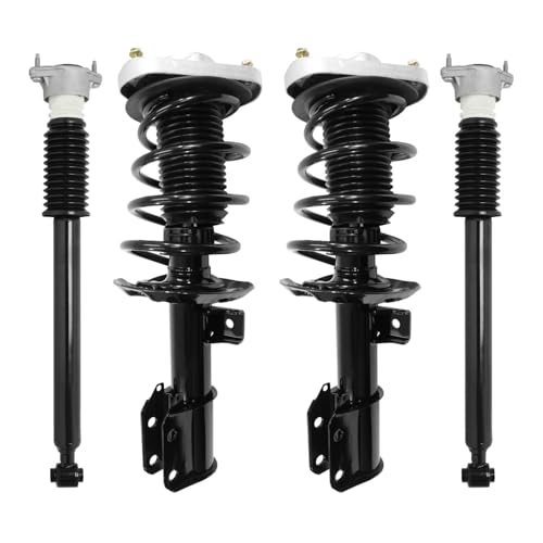 COMPLETESTRUTS - Front Complete Strut Assemblies with Coil Springs and Rear Shock Absorbers Replacement for 2010-2016 Mercedes-Benz E350 4Matic AWD - Set of 4