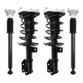 COMPLETESTRUTS - Front Complete Strut Assemblies with Coil Springs and Rear Shock Absorbers Replacement for 2010-2016 Mercedes-Benz E350 4Matic AWD - Set of 4