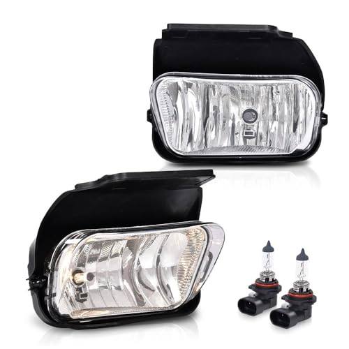 PIT66 Fog Lights Pair Compatible with Chevy Silverado 2003-2006 Clear