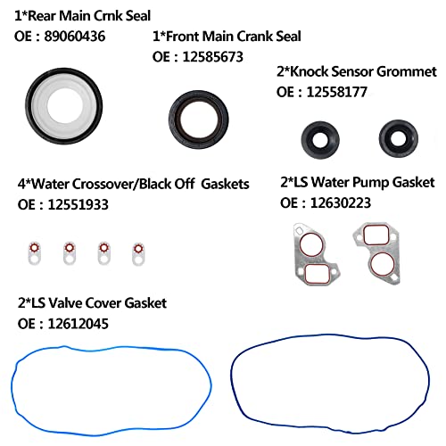 Head Gasket Set 4.8 5.3 L V8, Fit for 2002-2011 Chevy Silverado Tahoe