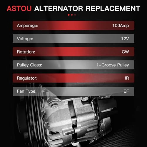 105Amp 1 Wire System GM Self-Exciting Alternator for 10SI SBC BBC