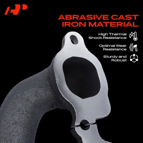 A-Premium Right [V8 5.3 6.2L] Engine Exhaust Manifold Kit W/Gaskets Compatible with Chevrolet, GMC & Cadillac - Silverado 1500 1500 LD, Tahoe, Suburban, Sierra, Yukon, Escalade, Replaces 12629338