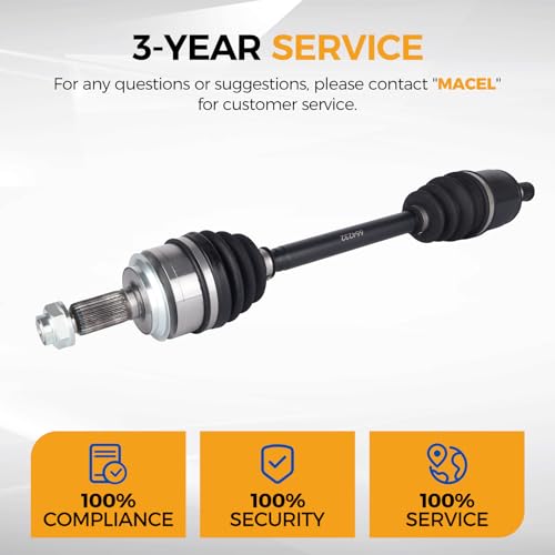 PAROD® 664232 Front Left CV Axle Shaft Assembly Fit for 2006-2015 Honda Civic 1.8L L4; Automatic Trans - Driver Side