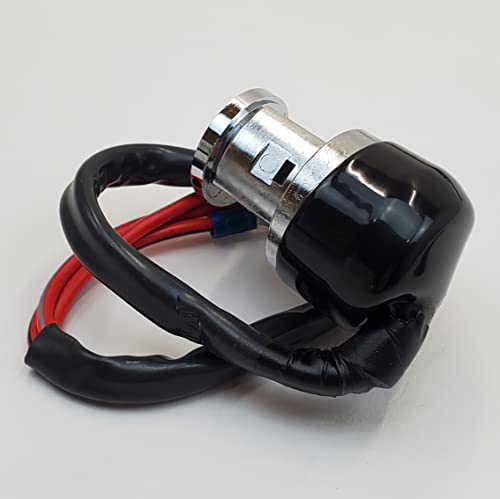 Chrome 3 Position Ignition Switch (Off, Ignition, Ignition w/Lights) w/2 Tamper Resistant Round Keys for 1979-2003 Harley Sportster, 1991-2005 Dyna (Except FXDWG) & Custom Applications - HD# 71705-97