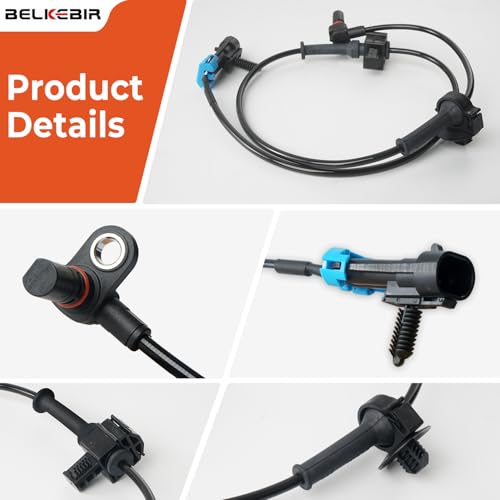4PCS ABS Wheel Speed Sensor Front & Rear, Left & Right Compatible with 2007-2014 Chevy Silverado 1500/Avalanche/Suburban 1500/Tahoe, GMC Yukon/Yukon XL 1500, Cadillac Escalade Replace 15229012 ALS1464