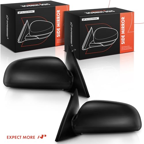 A-Premium Pair (2) Driver and Passenger Side Power Mirror - Compatible with Hyundai Sonata 2006 2007 2008 2009 2010 - Heated Outside Rear View Door Mirror - Replace# 87610-0A000, 87620-0A000