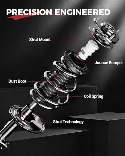 KTP 2pcs Front Struts Complete strut Assembly Fit for 2011-2014 Ford Mustang GT/Base/Shelby GT500, 2012-2013 Ford Mustang Boss 302, Quick Install Ready Shocks Assembly Replace 172540
