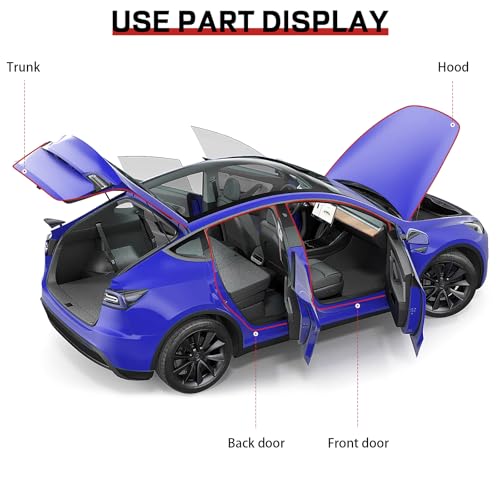 Car Door Seal Strip, 39.3 Feet Long Self Adhesive Auto Rubber Door Weather Stripping Draft Seal Strip with Double Hole, Auto Weather Stripping Edge Protector for Car Window and Door, Engine Cover