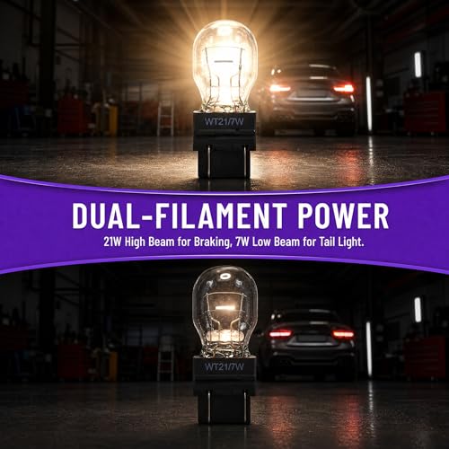2 Pack OEM Halogen WT21/7W Bulb for Ford F150 Taillight Brake Light
