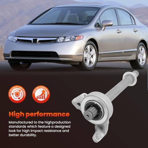 44500-SNA-A00 CV Intermediate Shaft Compatible with Honda Civic FA1 (2006-2011), 44500SNAA00, (Manual Transmission) Axle Half Shaft Assembly