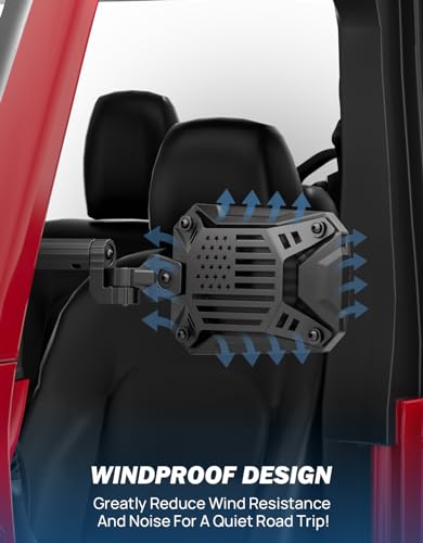 JOYTUTUS Mirrors Doors Off Compatible with 2024-2026 Wrangler JL Gladiator JT, Wrangler JL Side Mirrors with Doors Off Wider View No Vibrate & Wobble (NOT FIT 1986-2023 Wrangler Gladiator)