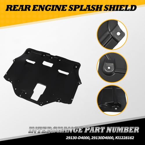 Jecoupoon Rear Engine Splash Shield Compatible with Optima 2016-2020
