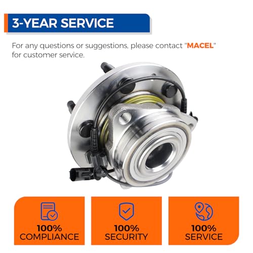 MACEL 515096 Front Wheel Hub Bearing Assembly