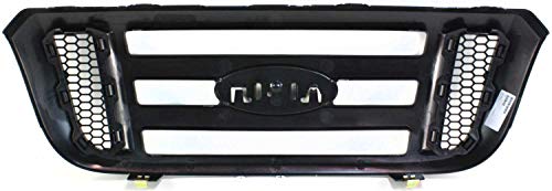 Garage-Pro Grille Assembly Compatible with 2006-2011 Ford Ranger Textured Gray Shell with Black Insert