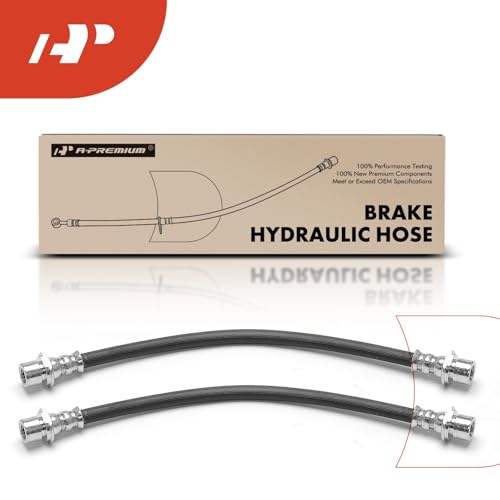 A-Premium Brake Hydraulic Hose Compatible with Toyota and Scion Models - Tacoma 2005-2020, Tundra 2000-2006, 4Runner 1996-2002, Yaris 2006-2019, Sequoia 2001-2007, xD 2008-2014, Paseo, Tercel - 2PC