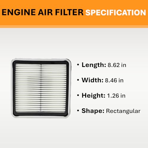 SCREW RHINO Engine Air Filter&Cabin Air Filter Combo Fits Subaru Forester 2009-2018,Crosstrek/XV Crosstrek 2013-2017,Impreza 2008-2016,WRX 2012-2021,WRX STI 2013-2018-CF10930&CA9997
