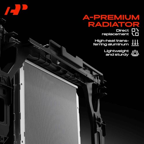 A-Premium Engine Coolant Radiator Assembly with Transmission Oil Cooler Compatible with Subaru Forester 09-13, Impreza 08-11, Outback 05-09, Crosstrek 16-17, 2.0L 2.5L H4 Engine, Automatic Trans.