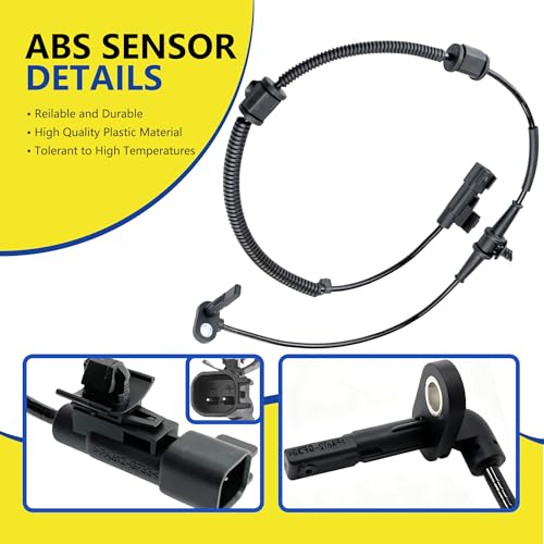 ABS Wheel Speed Sensor Front and Rear Left and Right Fit for Chevy & Buick Models - Verano 2012-2017, Cruze 2011-2015, Volt 2011-2015 - Front and Rear, Driver and Passenger Side, (4pcs)