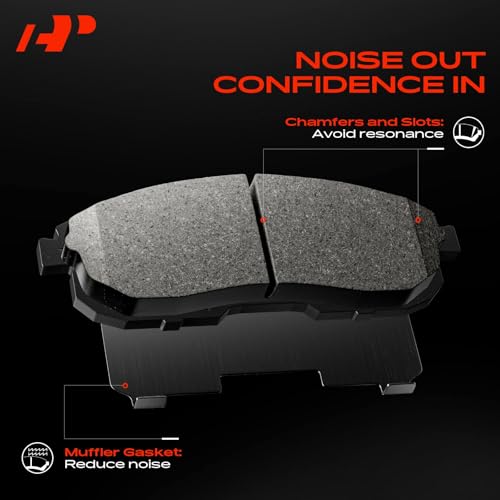 A-Premium Front and Rear Ceramic Brake Pads Set Compatible with Subaru Models - Forester 2009-2013 2.5L, Impreza 2008-2011/2013, Legacy/Outback 2005-2013, with Hardware, 8-Pack