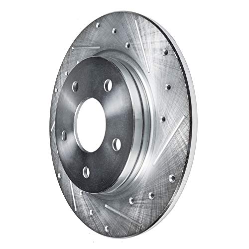 Detroit Axle - 4pc Brake Rotors for 2016-2022 Honda Civic 2019-2022 Insight, Drilled and Slotted Disc Brake Rotors 2017 2018 2020 2021 Replacement : 11.10" inch Front and 10.24" inch Rear Rotor