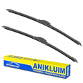 OEM Quality 22" + 19" Premium All-Seasons Durable Stable and Quiet Windshield Wiper Blades-J Hook Wipers(Set of 2)