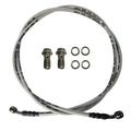 Vanlison 82" / 210CM Braided Hydraulic Brake Hose Line with 2 Banjo Nuts Universal Brake Line Compatible with GY6 Kazuma Sunl Taotao Roketa Jonway Scooter Moped Dirt Bike Go Kart ATV 10MM Banjo Ends