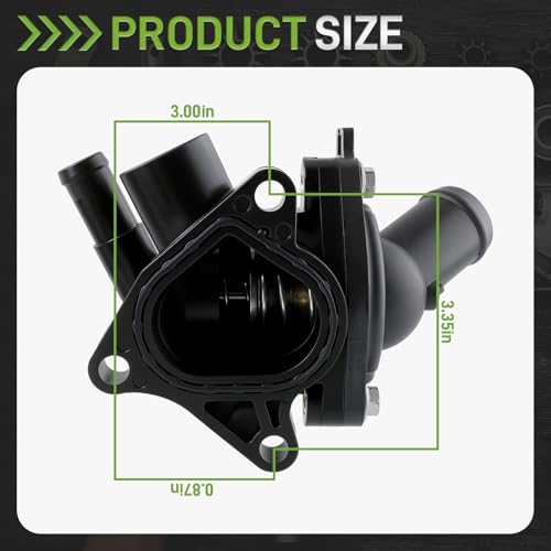 CARBBIA 19320-RAA-A01 Engine Coolant Thermostat Housing Compatible with Honda Civic 2.0L 2006-2011 Compatible with Civic 2.4L 2012-2015 Compatible with CR-V 2.4L 2007-2014 19320-RAA-A02 19320-R40-A01