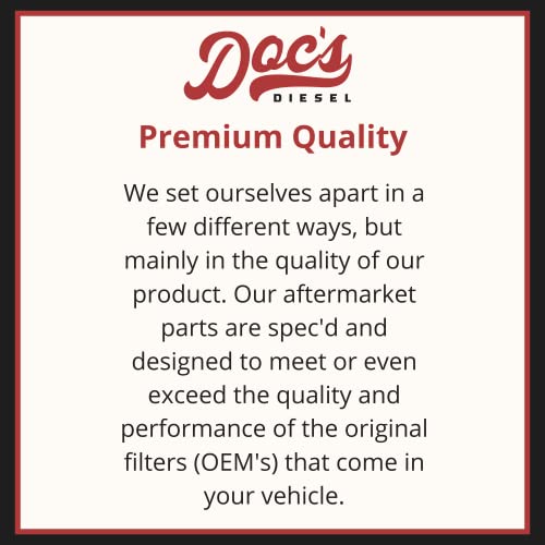 Doc's Diesel Filter Kit DGF430+D11880 | Compatible with Jeep Wrangler/Gladiator 3.0L EcoDiesel 2020+, RAM 1500 3.0L EcoDiesel 2020+ | Replaces 68507598AA, 68498720AA