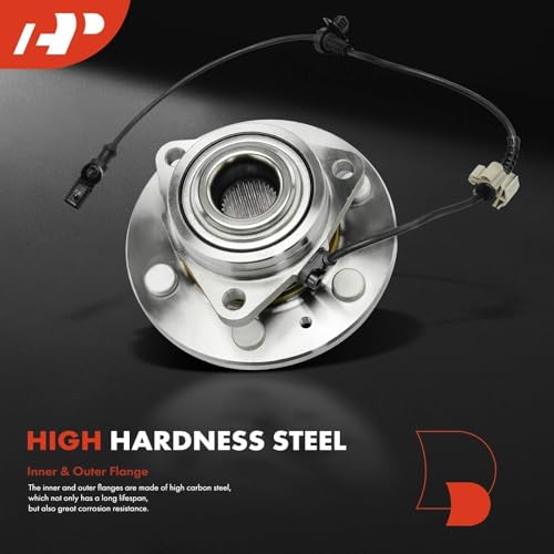 A-Premium 2 x Front Wheel Bearing Hub Assembly Compatible with 4WD Chevy Tahoe Silverado 1500 Suburban Avalanche, Cadillac Escalade ESV EXT, GMC Sierra Yukon XL 1500, with 6-Lug & ABS