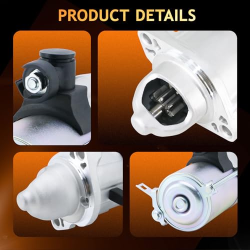 10914N Starter Compatible with 2013-2017 Honda Accord 2.4,2015-2016 Honda CR-V CRV 2.4, 2016-2019 2.0 Civic 13 14 15 16 17 18 19 31200-5A2-A51 SM-74009 SM740-09 191-711 S-80548 31200-5A2-A52