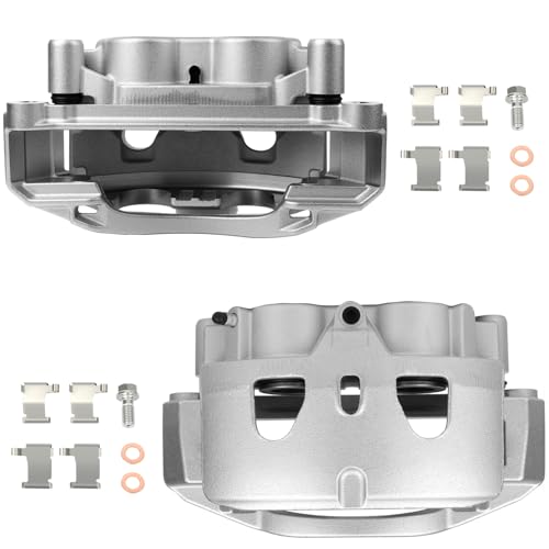 SCITOO Front Brake Calipers With Bracket 18B5303 18B5302 Compatible For Chevy Silverado 2500 HD/Silverado 3500 HD, For Chevy Suburban 3500 HD 16-17, For GMC Sierra 2500 HD/Sierra 3500 HD 11-17