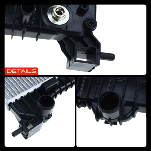 A-Premium Engine Coolant Radiator with Transmission Oil Cooler Compatible with Chevrolet Chevy Sonic 2012 2013 2014 2015 2016 2017 2018, L4 1.8L, Automatic Trans., Replace# GM3010546