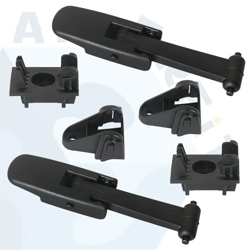 Peterbilt 567 579 Hood Latch Rubber Strap w/Mounting Base & Catch Bracket 37-99-372 L56-6062 Compatible with Peterbilt 567 579 Hood Accessories Parts L06-6003 L03-6005 2Pack