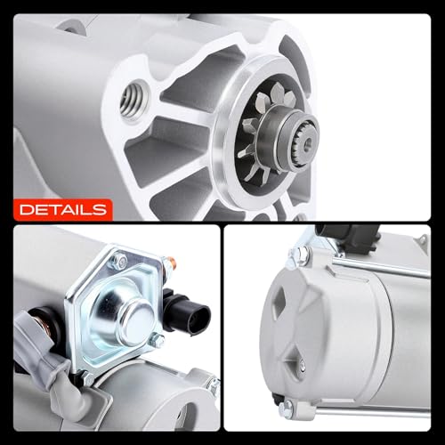 A-Premium Starter Motor Compatible with Dodge Dakota/Durango 04-05, Ram 1500 02-05 3.7L, Dakota/Ram 1500 02-05, Durango 02-03 4.7L, Ram 1500/2500/3500 03-04 5.7L, 12V 1.4KW 10-Tooth, Automatic Trans.