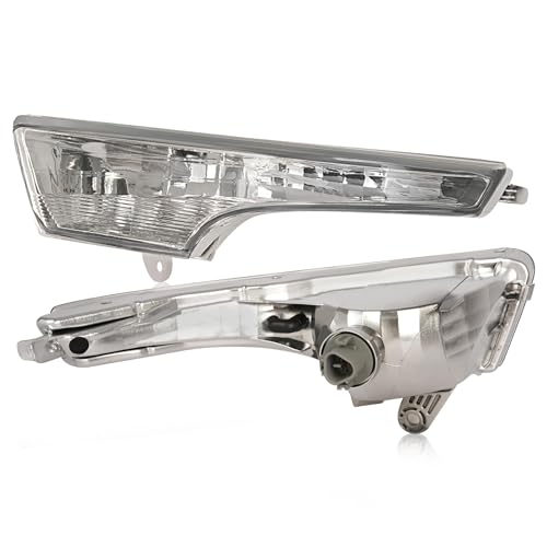 HECASA Turn Signal Light Compatible with 2013-2018 Altima Front Bumper Corner Light Assembly Replacement for 261303TA0A 261353TA0A Clear Lens (Driver Passenger Side)