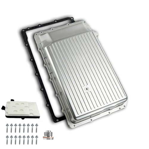 265-897 Upgraded aluminum Transmission Oil Pan Ten Speed Transmission Filter with Magnetic Drain Plug & Gasket Fit for 2017-2023 F150, 2018-2023 Expedition/Mustang/Navigator, 2019-2023 Ranger