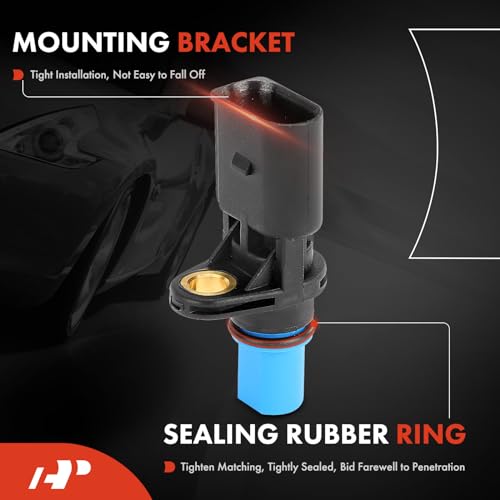 A-Premium 2-PC Engine Camshaft Position Sensor Compatible with Volkswagen Jetta, Jetta City, Passat, Golf, Golf City, Eos, GTI & Audi A4, A4 Quattro, A6, A3, S4, Allroad Quattro, TT Quattro