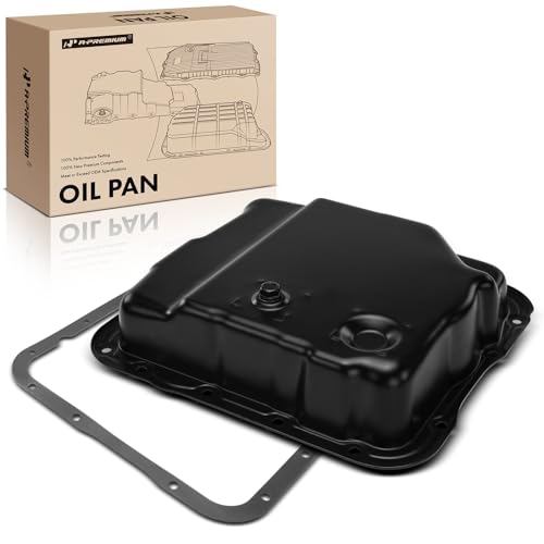 A-Premium Transmission Oil Pan with Drain Plug & Gasket Compatible with 4L60-E 4L65-E 4L70-E Transmission & Chevy Silverado 1500 1999-2013 Tahoe Express Blazer & GMC Sierra 2500 Jimmy Safari Sonoma