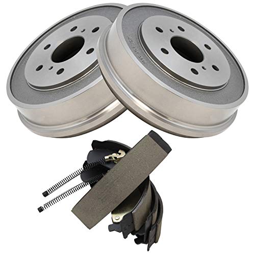 TRQ Rear Brake Drum and Shoe Kit for Chevrolet GMC