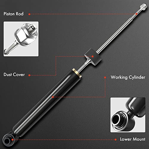 A-Premium Front Pair (2) Shock Absorber Compatible with Dodge Ram 1500 2002 2003 2004 2005 2006 2007 2008, RWD, Driver and Passenger Side