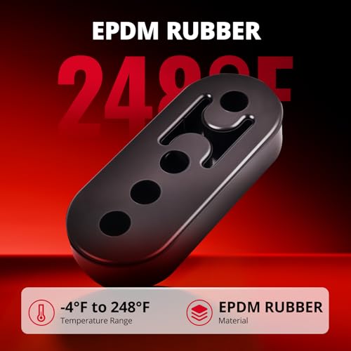 EVIL ENERGY Exhaust Hanger Rubber Adjustable Insulator Bushing Mount 4 Holes Universal 4PCS